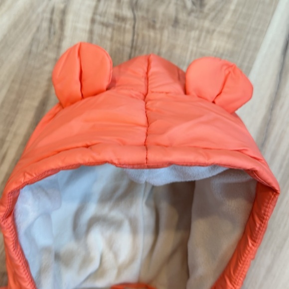 Cat & Jack 4t adorable coat in coral orange-pink or peach color - Picture 4 of 9